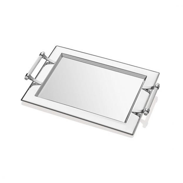 CHROMIUM PLATIN HANDLE TRAY 45*35